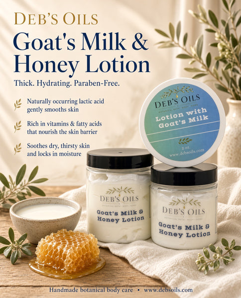 Goat Milk & Honey Lotion (Indicate fragrance in notes at checkout)