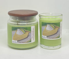 Key Lime Pie Candles in two sizes: Soy Wax Blend