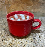 Large Red Mug Soy Wax Candles-Hot Cocoa with Marshmallows