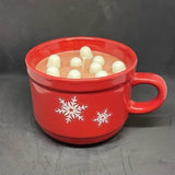 Large Red Mug Soy Wax Candles-Hot Cocoa with Marshmallows