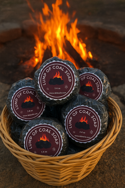 Lump of Coal Glycerine Soap Bar