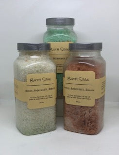 Spa Salts in French Square Jar 16 oz