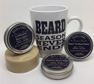 Deb's Premium Black Edition Beard Balm 6 Pack (Indicate fragrance in notes at checkout)